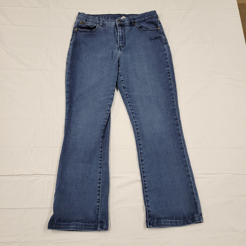 DG2 Diane Gilman‎ wide leg blue jeans size 12P